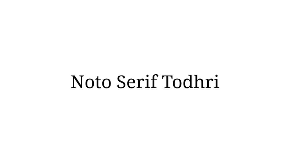 Noto Serif Todhri — preview 1