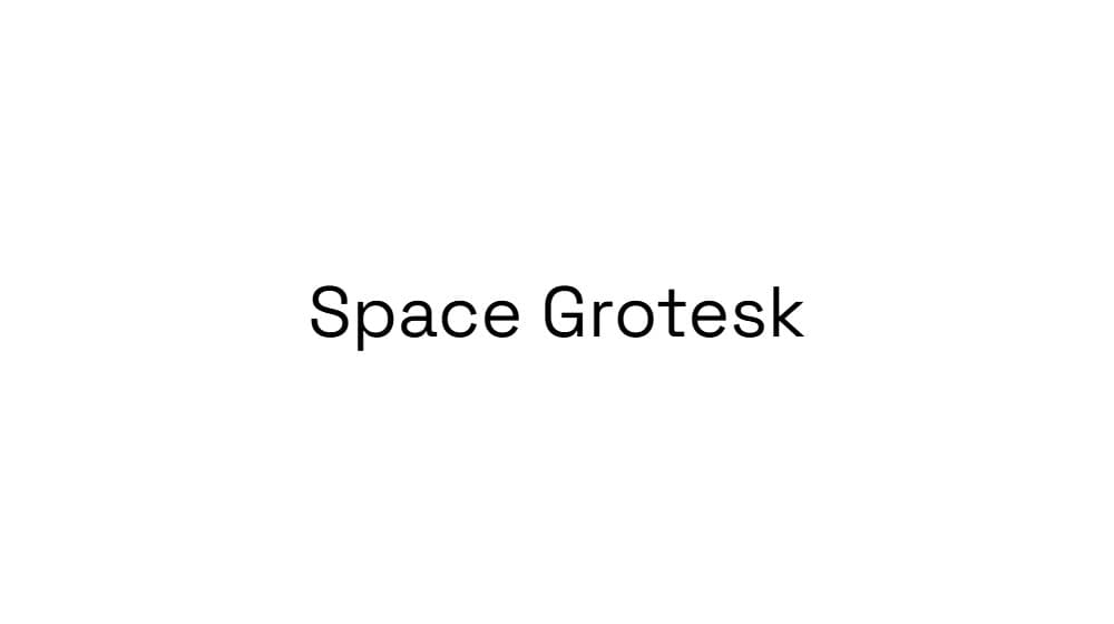 Space Grotesk — preview 1