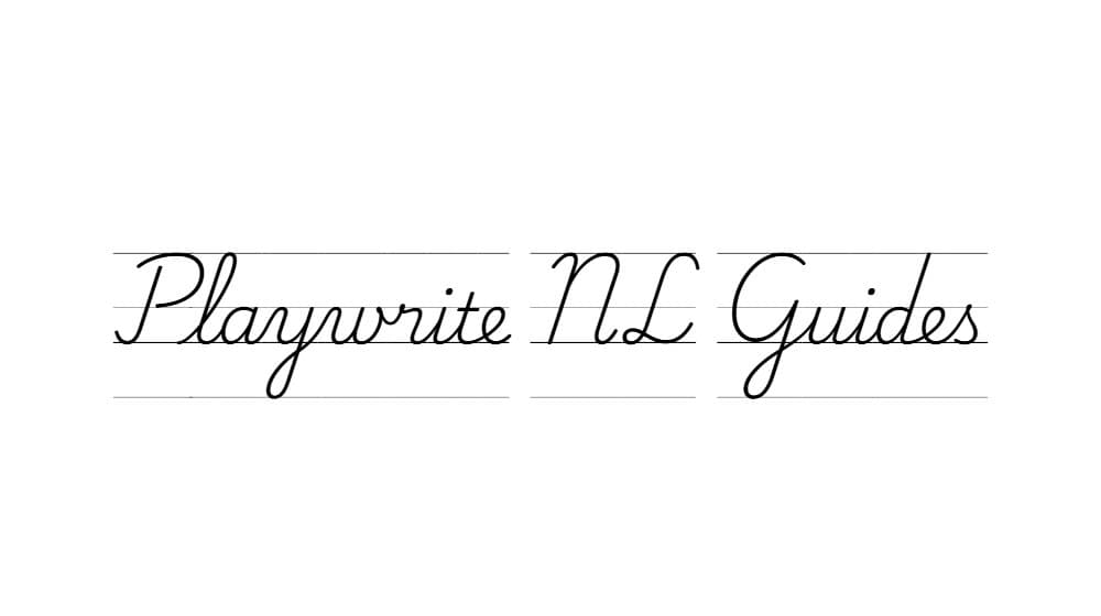Playwrite NL Guides — preview 1