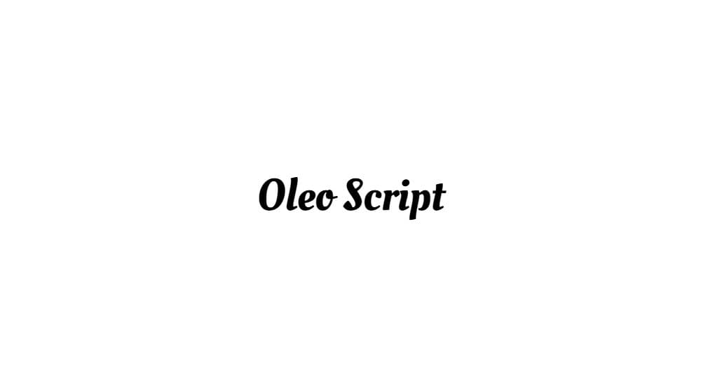 Oleo Script — preview 1