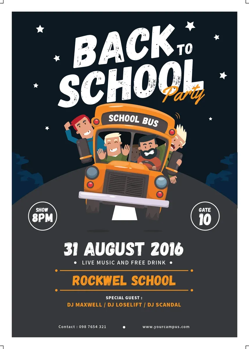 Back To School Flyer — preview 1