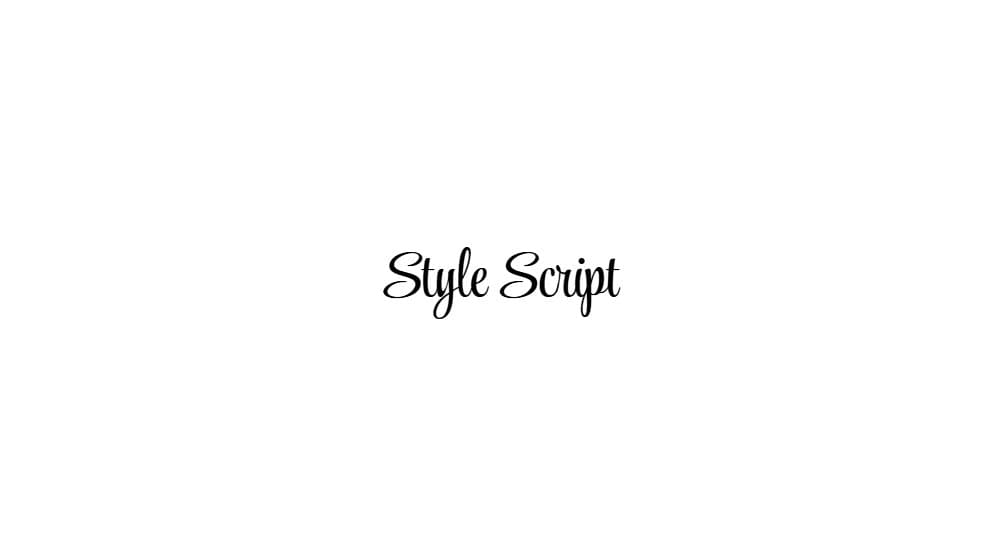 Style Script — preview 1