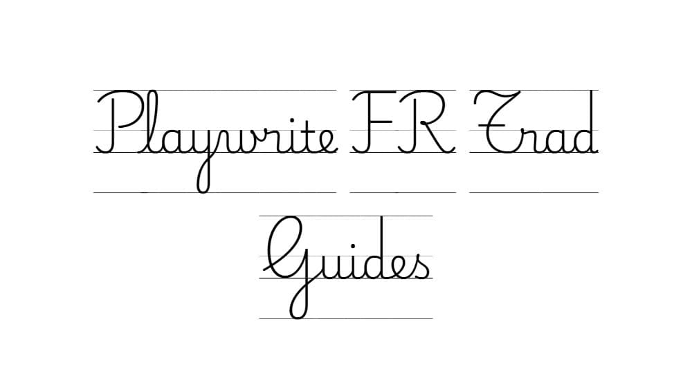 Playwrite FR Trad Guides — preview 1
