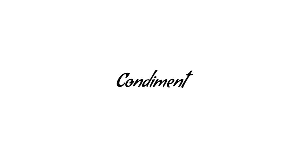 Condiment — preview 1
