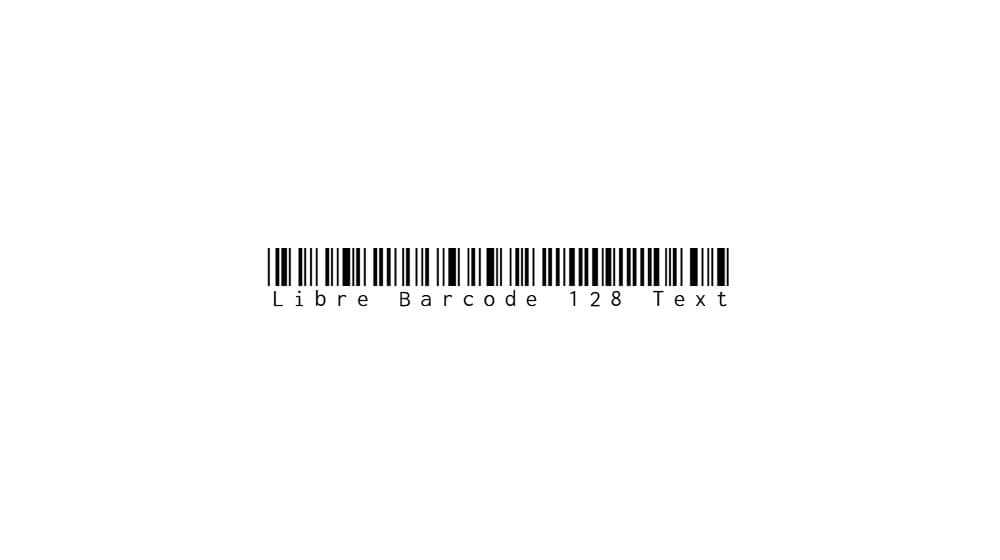 Libre Barcode 128 Text — preview 1