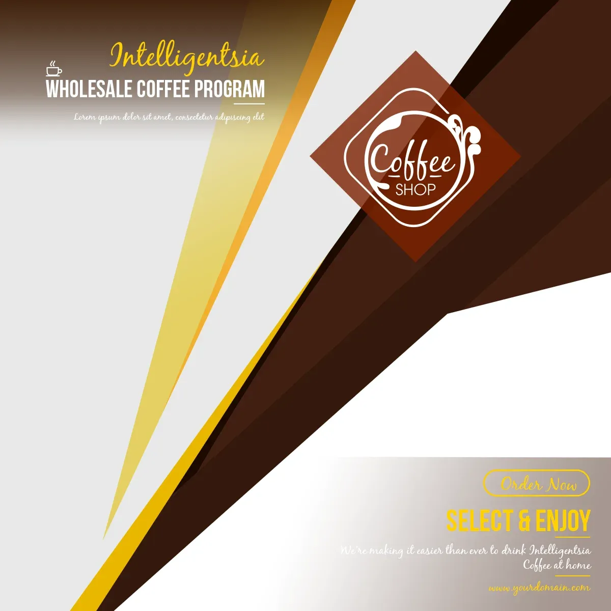 Cold Drip Nitrogen Brew & Roasted Nut Snack Banner - Style A — preview 1