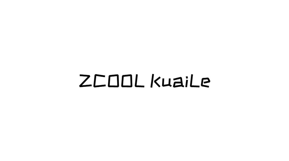 ZCOOL KuaiLe — preview 1