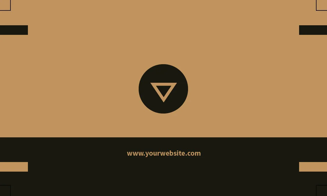 Minimalist Executive Business Card Template (Back Presentation) — preview 1