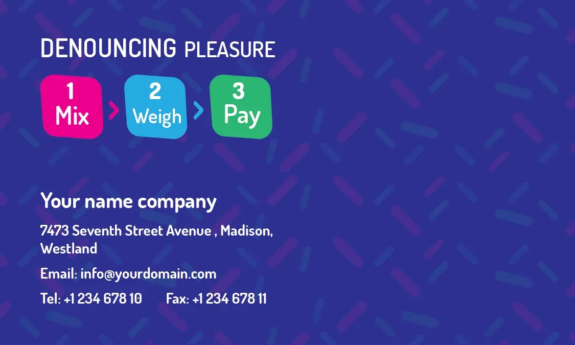 Frozen Yogurt Shop - Business Card (Back) — preview 1