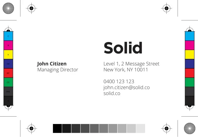 Stationery Identity Solid - Cardfront 90mmx55mm — preview 1