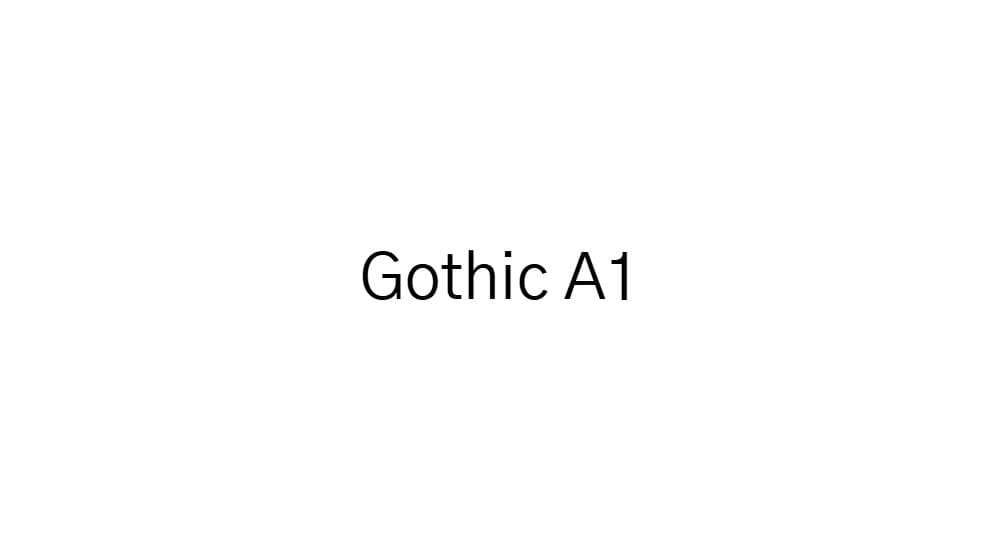 Gothic A1 — preview 1