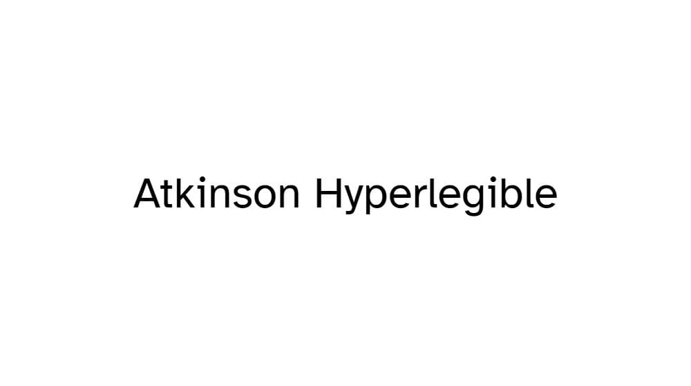 Atkinson Hyperlegible — preview 1