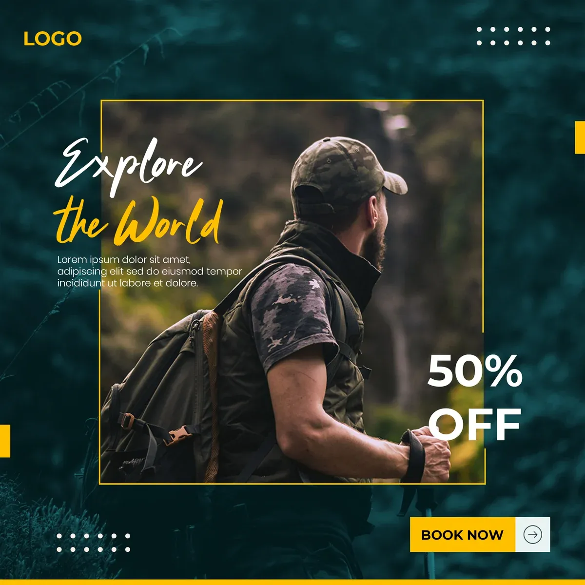 Traveling Social Media Banner Template — preview 1