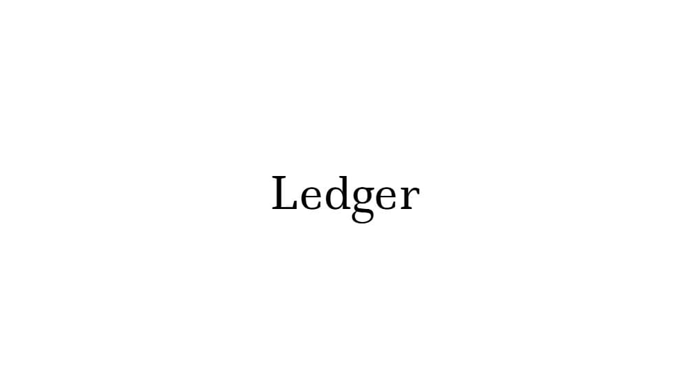 Ledger — preview 1