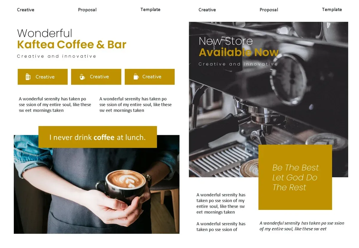 Kaftea Brochure Design Template — preview 1