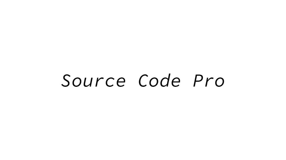 Source Code Pro — preview 1