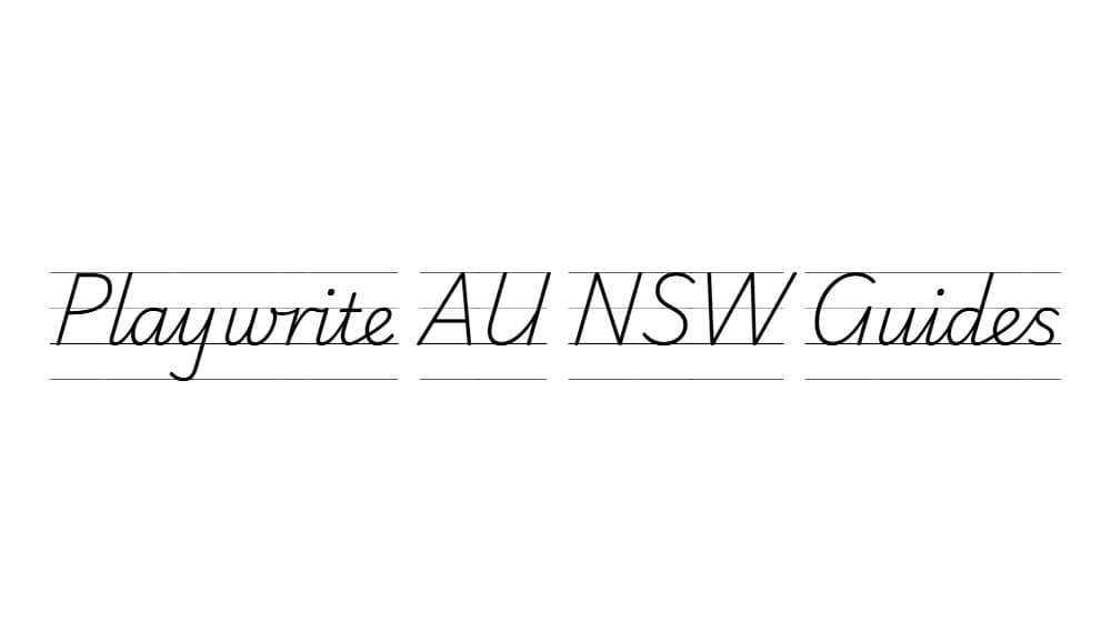 Playwrite AU NSW Guides — preview 1