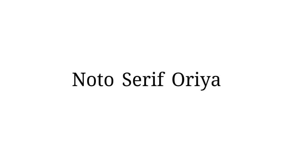 Noto Serif Oriya — preview 1
