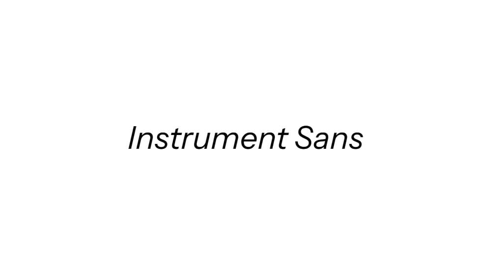 Instrument Sans — preview 1