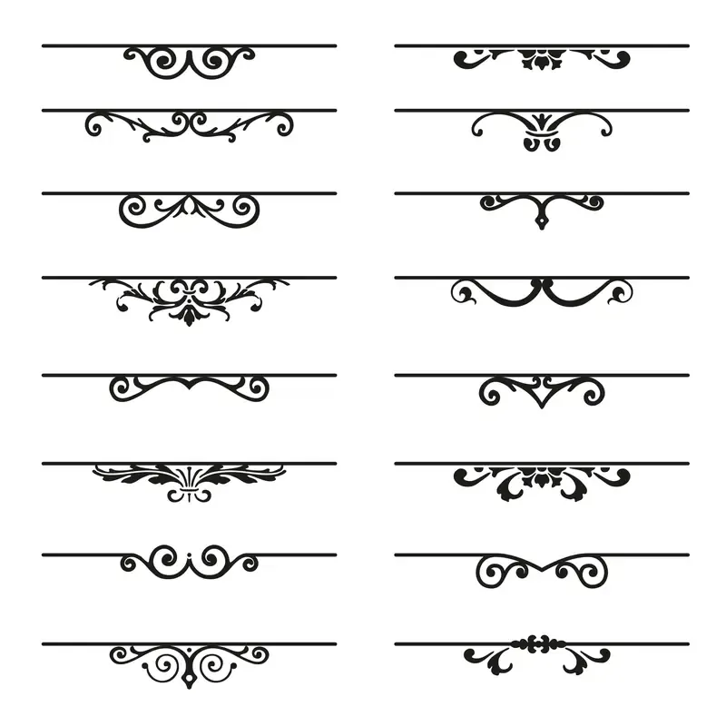 Set Decorative Florish Elements — preview 1