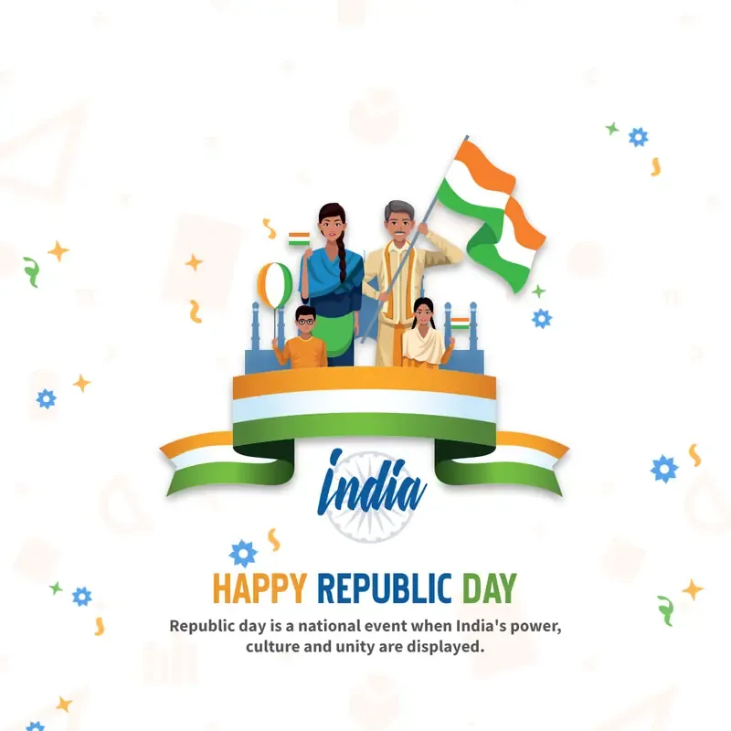 Republic Day Festive Graphics & Social Media Kit — preview 1