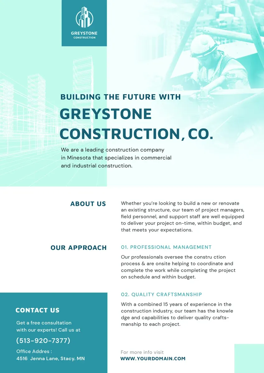 Constructor Corporate Flyer — preview 1