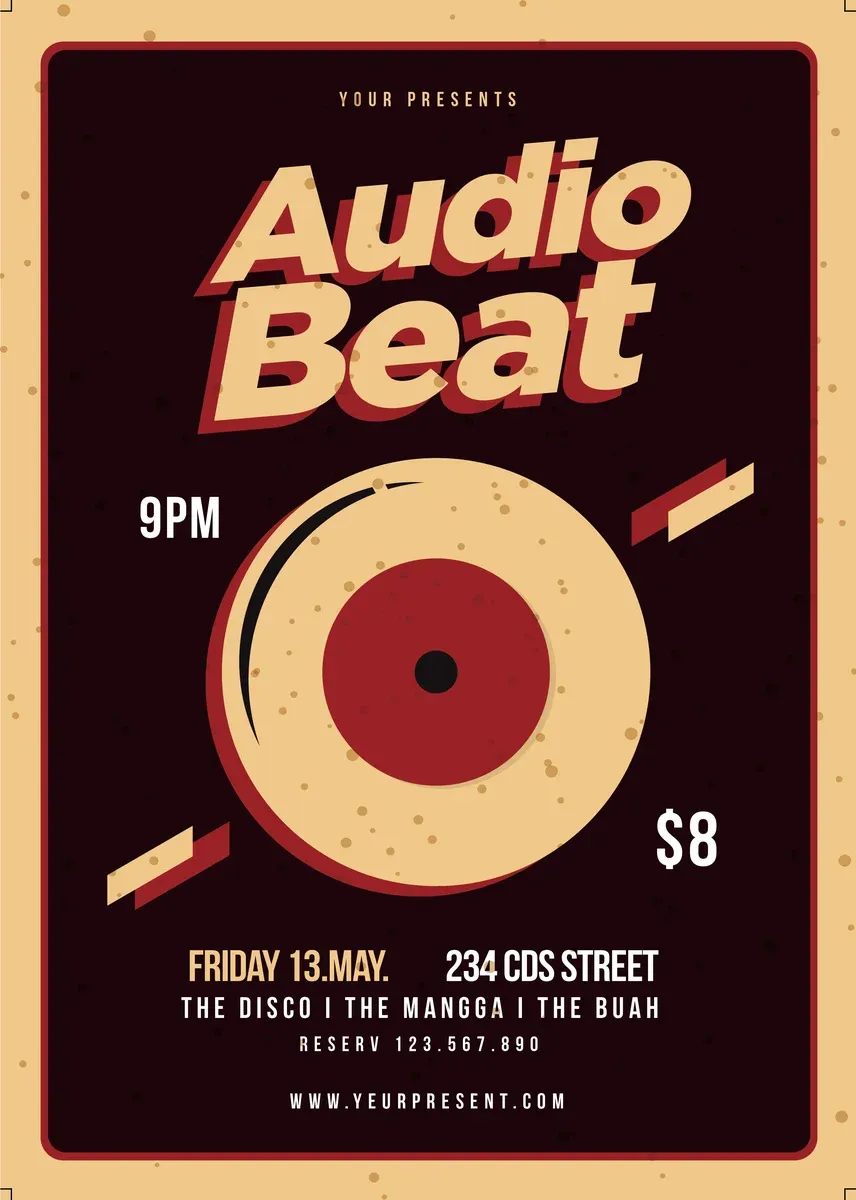 Audio Beat Flyer — preview 1
