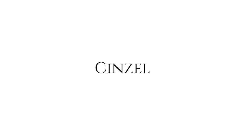 Cinzel — preview 1