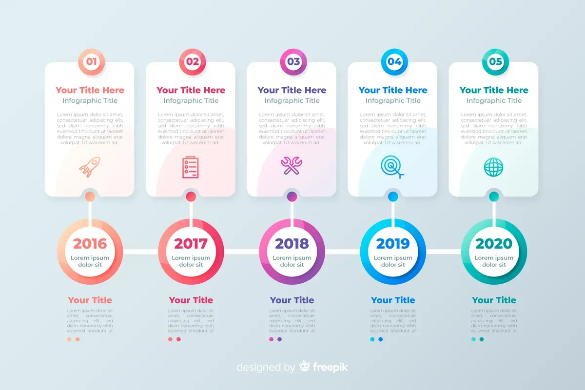 Timeline Professional Infographic — preview 1