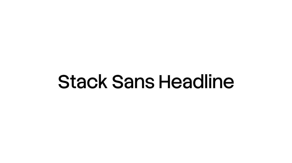 Stack Sans Headline — preview 1