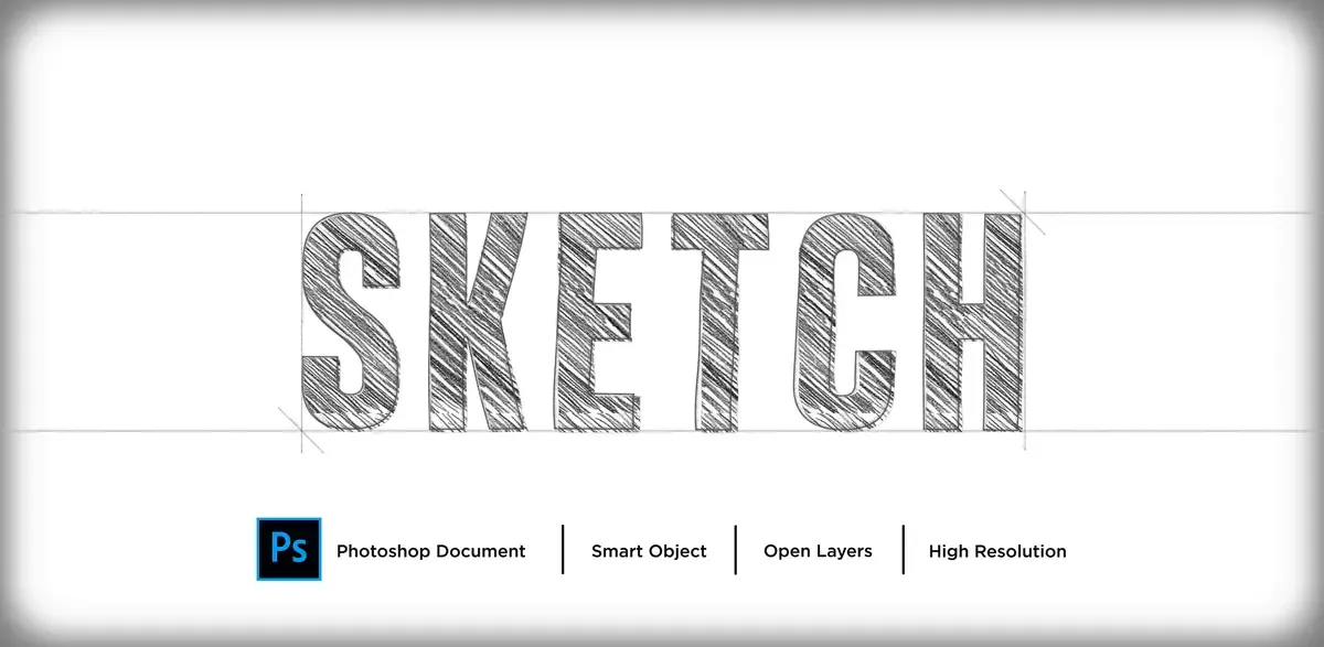 Pencil Sketch Text Effect Design — preview 1