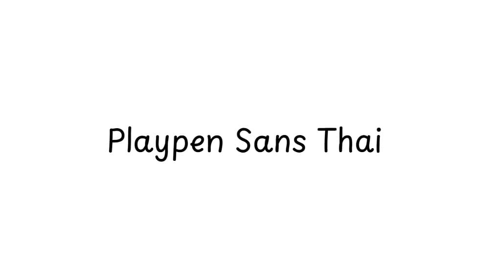 Playpen Sans Thai — preview 1