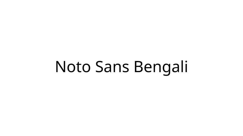 Noto Sans Bengali — preview 1
