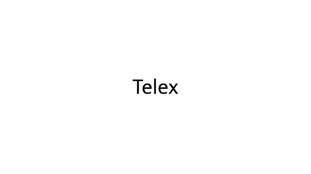 Telex — preview 1