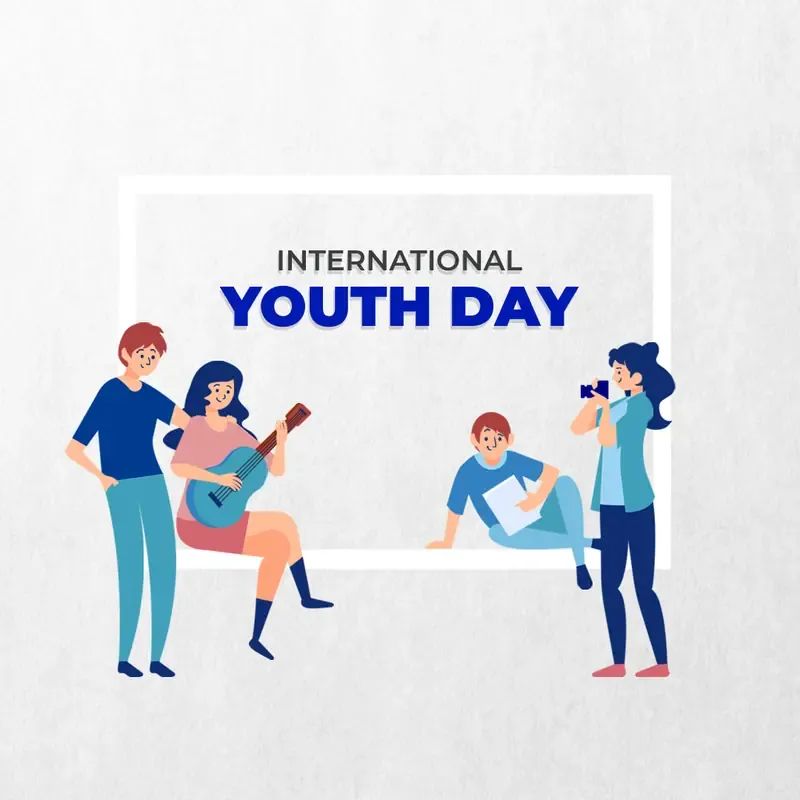 International Youth Day Festive Graphics & Social Media Kit — preview 1