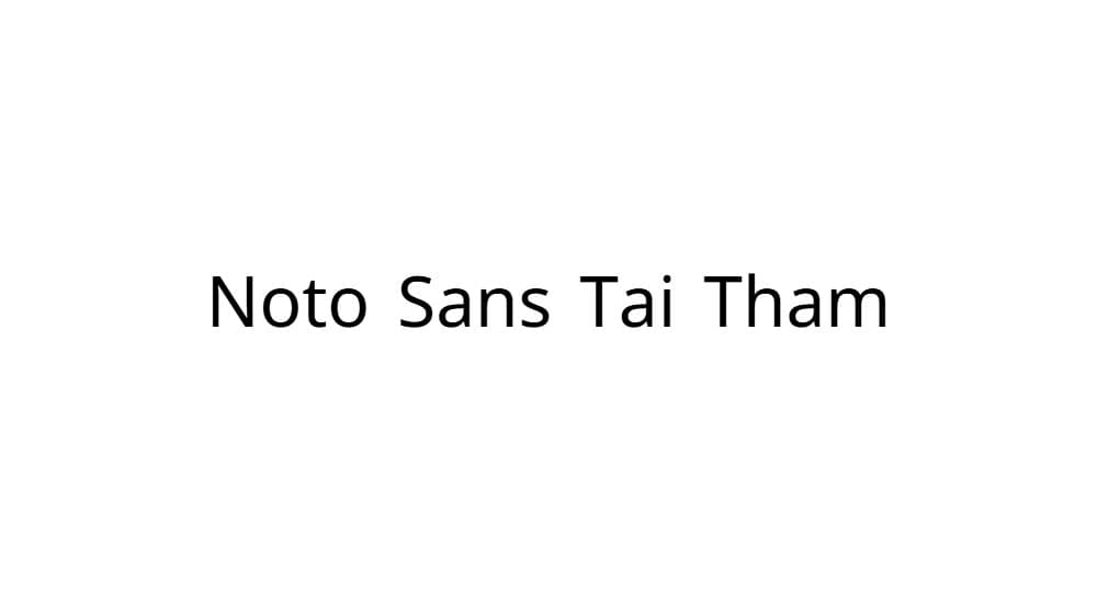 Noto Sans Tai Tham — preview 1