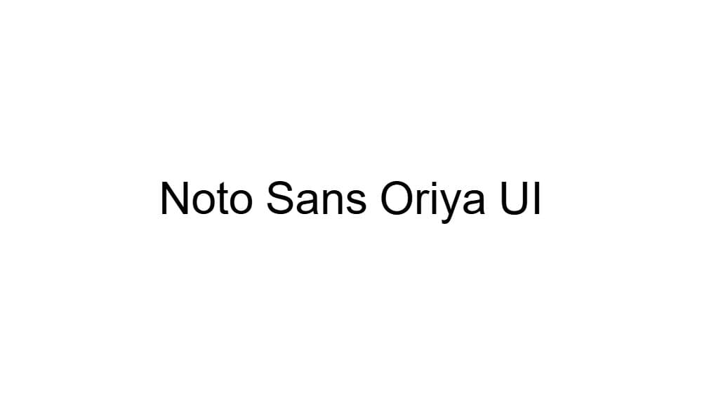 Noto Sans Oriya UI — preview 1