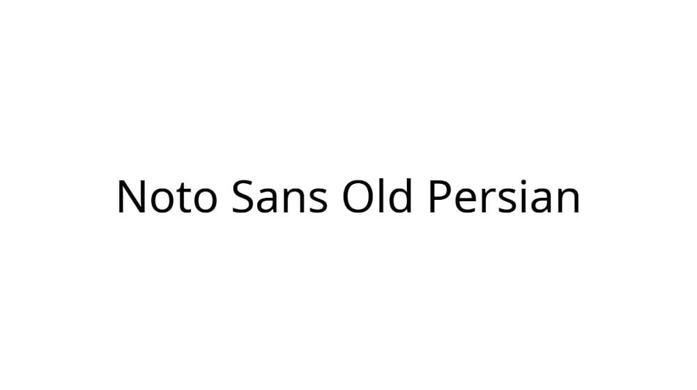 Noto Sans Old Persian — preview 1