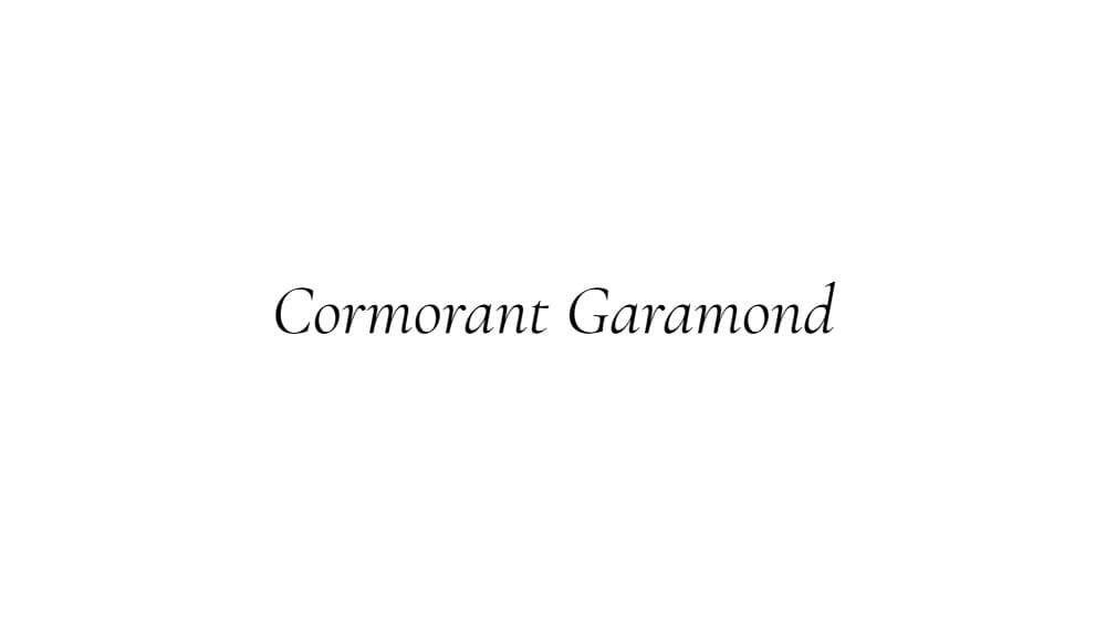 Cormorant Garamond — preview 1