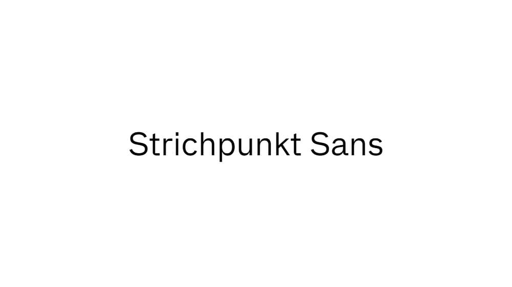 Strichpunkt Sans — preview 1