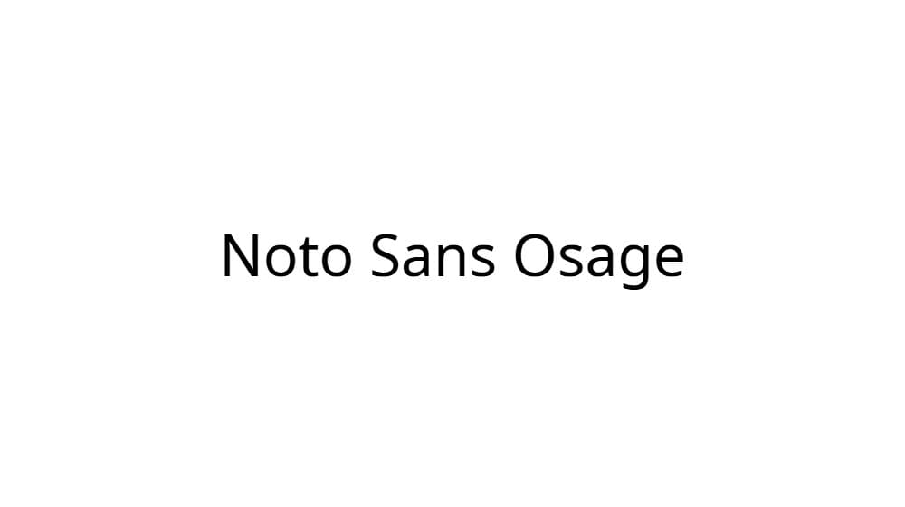 Noto Sans Osage — preview 1