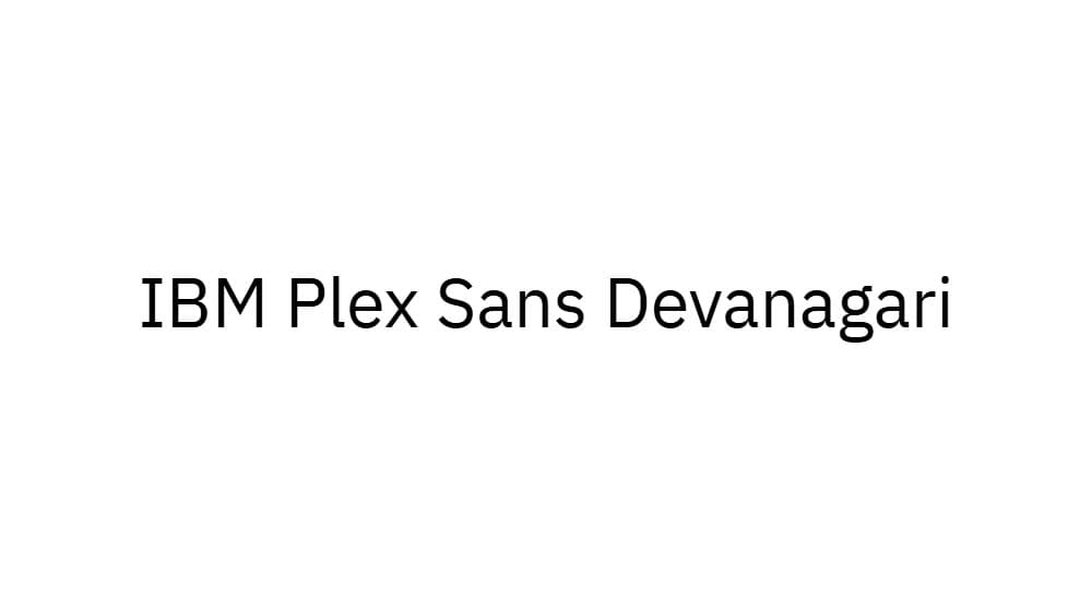 IBM Plex Sans Devanagari — preview 1