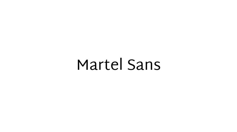 Martel Sans — preview 1