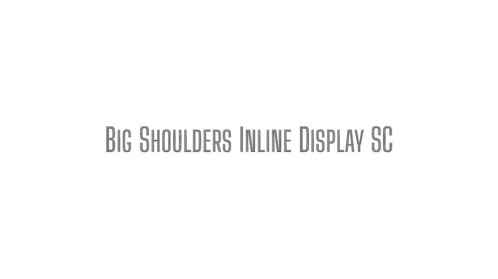 Big Shoulders Inline Display SC — preview 1