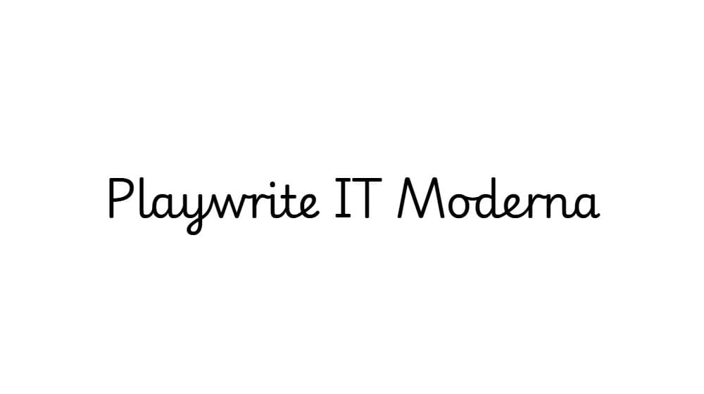Playwrite IT Moderna — preview 1