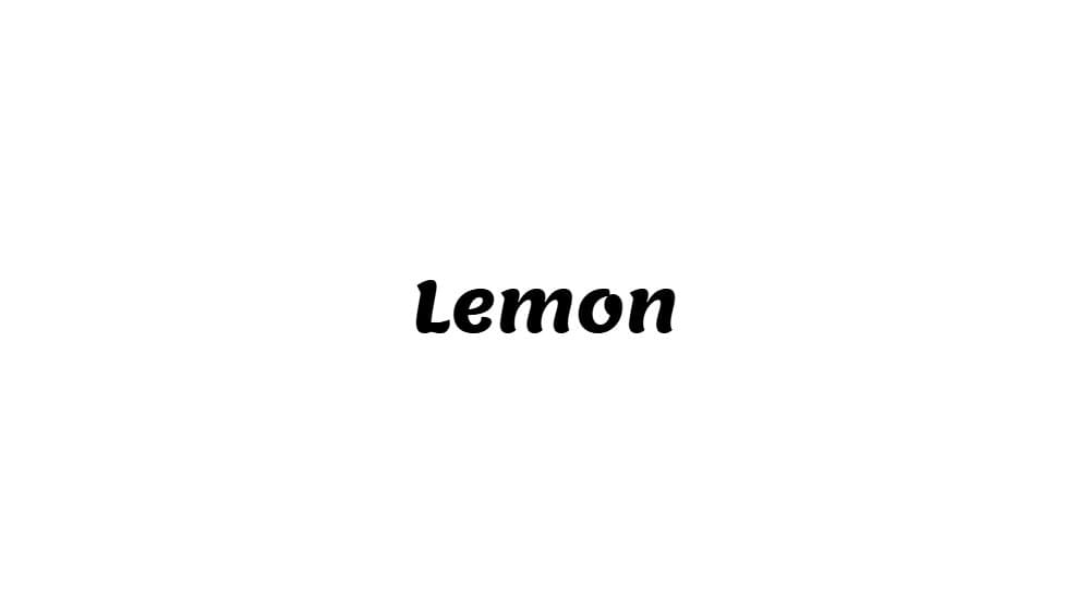 Lemon — preview 1