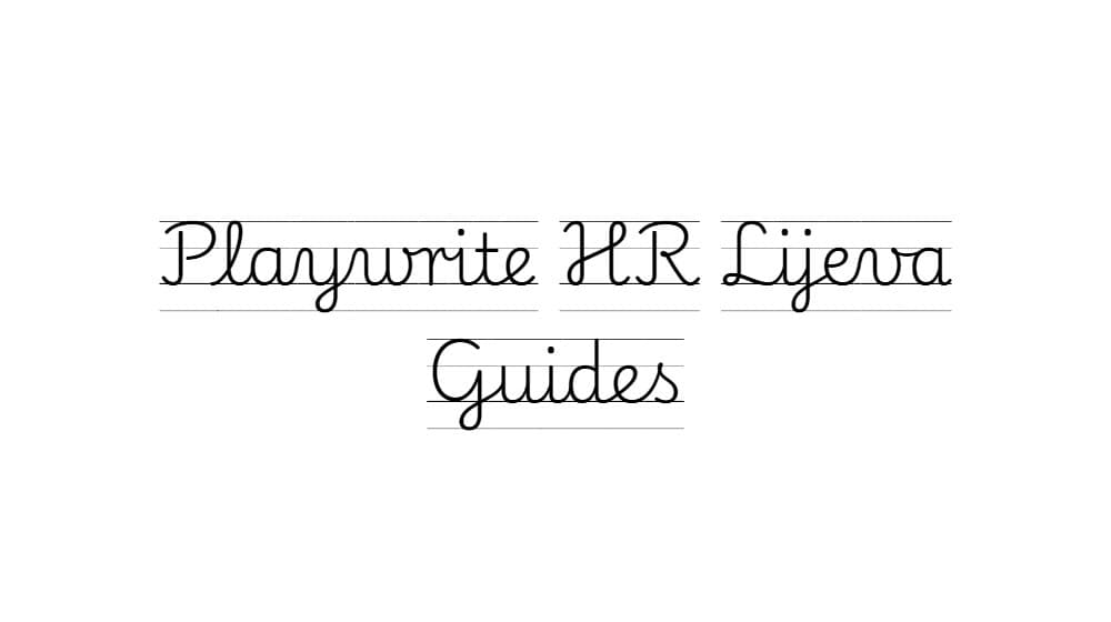 Playwrite HR Lijeva Guides — preview 1