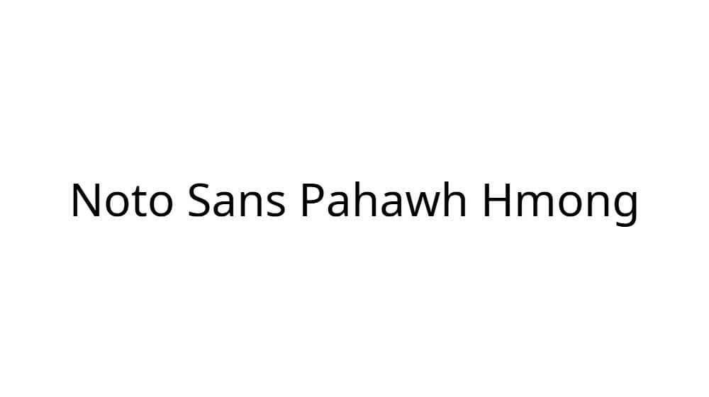 Noto Sans Pahawh Hmong — preview 1