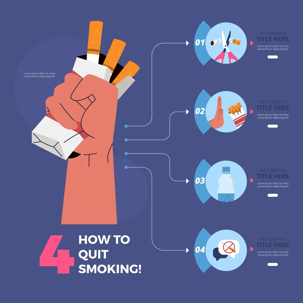 Quit Smoking Infographic — preview 1