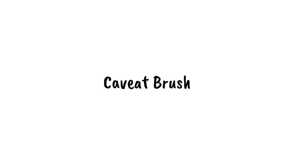 Caveat Brush — preview 1